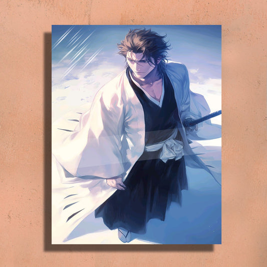 Aizen Sosuke Metal Art Print –  Premium Wall Decor