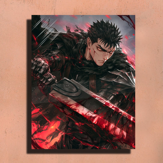 Guts - Berserk inspired inspired Metal Art Print –  Premium Wall Decor