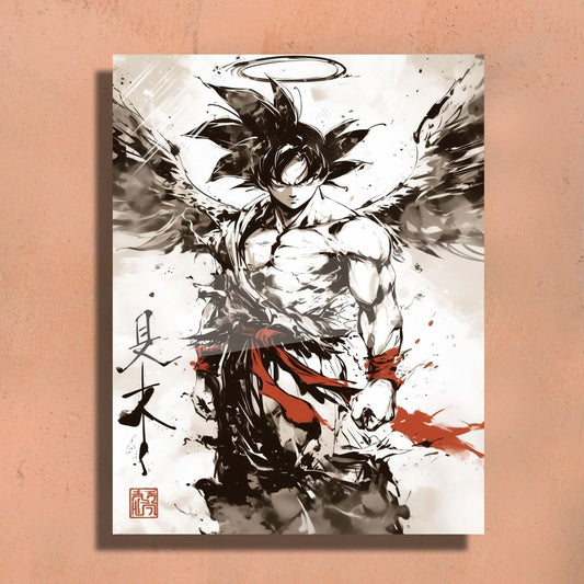 Goku Metal Art Print – Premium Wall Decor