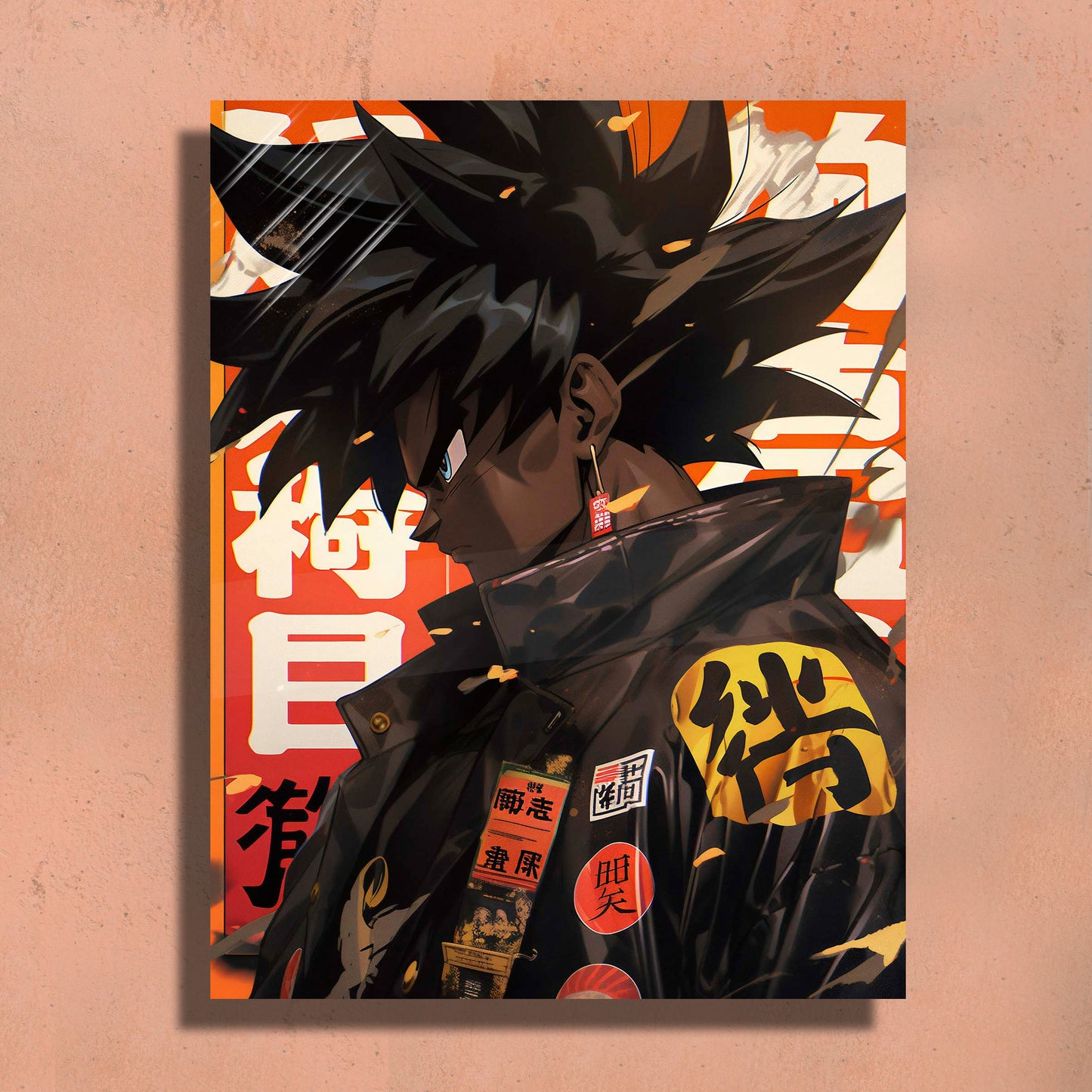 Goku in Style - DGZ inspired Metal Art Print ā Premium Wall Decor