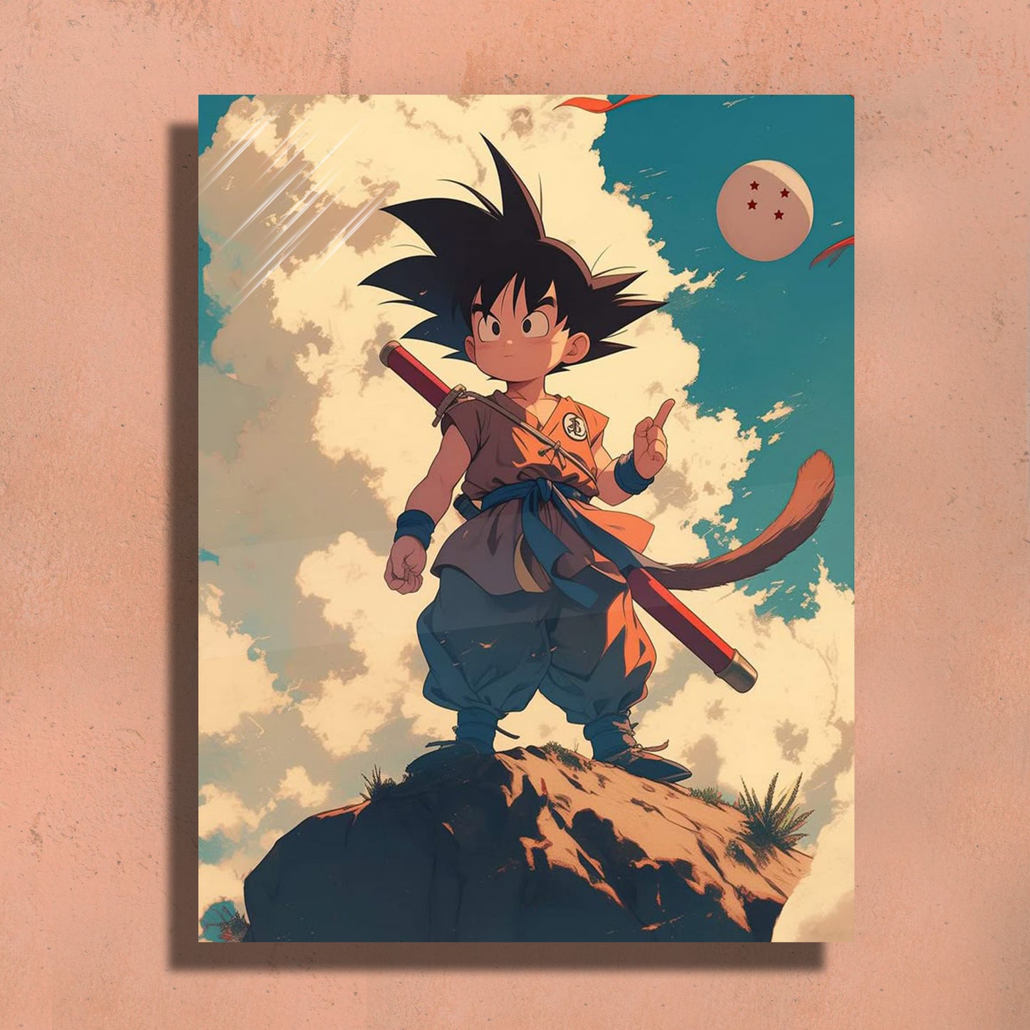Goku Metal Fan Art Print ā Premium Wall Decor