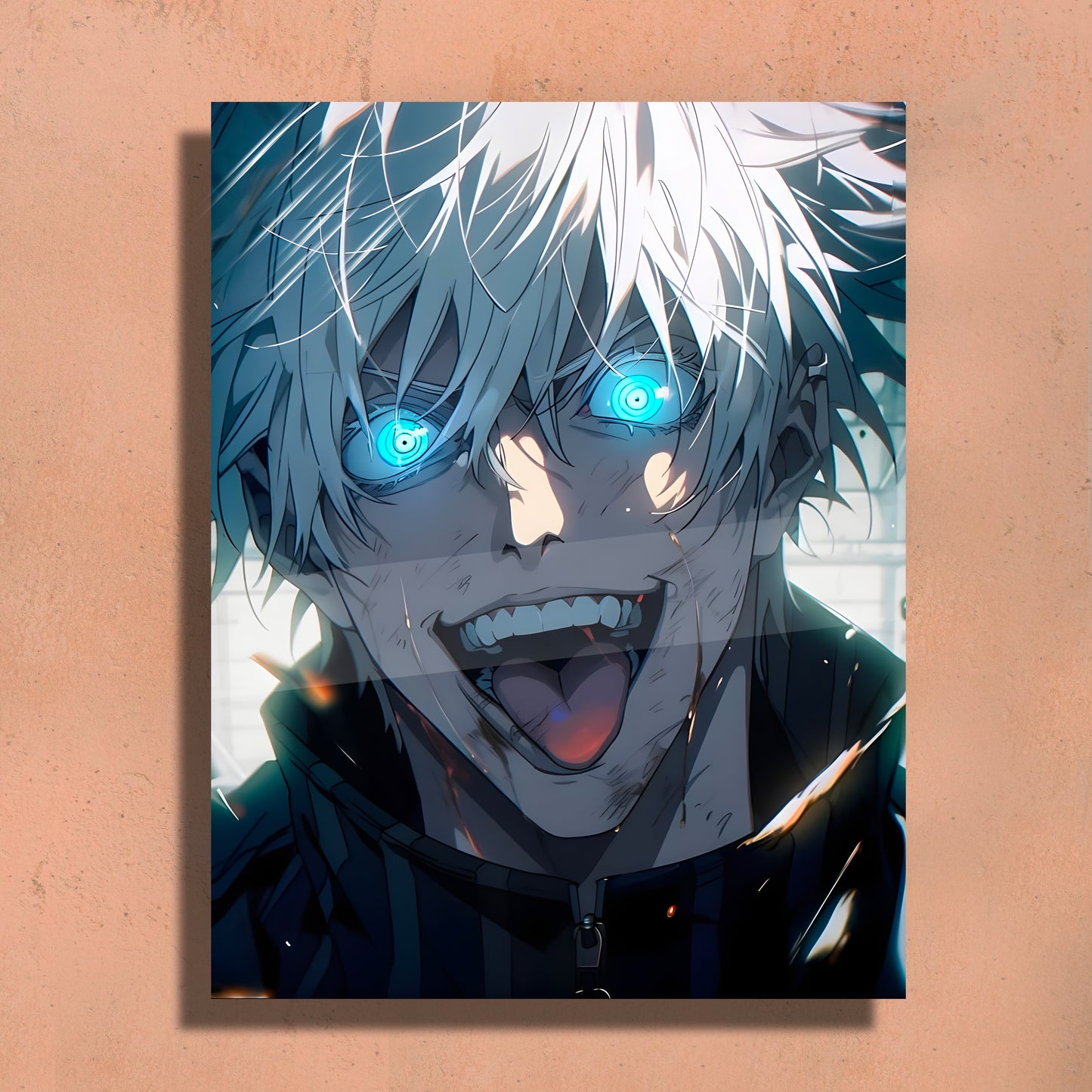 Goju Satoru Metal Fan Art Print ā  Premium Wall Decor