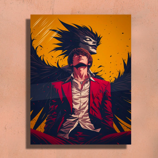 Death Note Inspired Metal Art Print – Premium Wall Decor