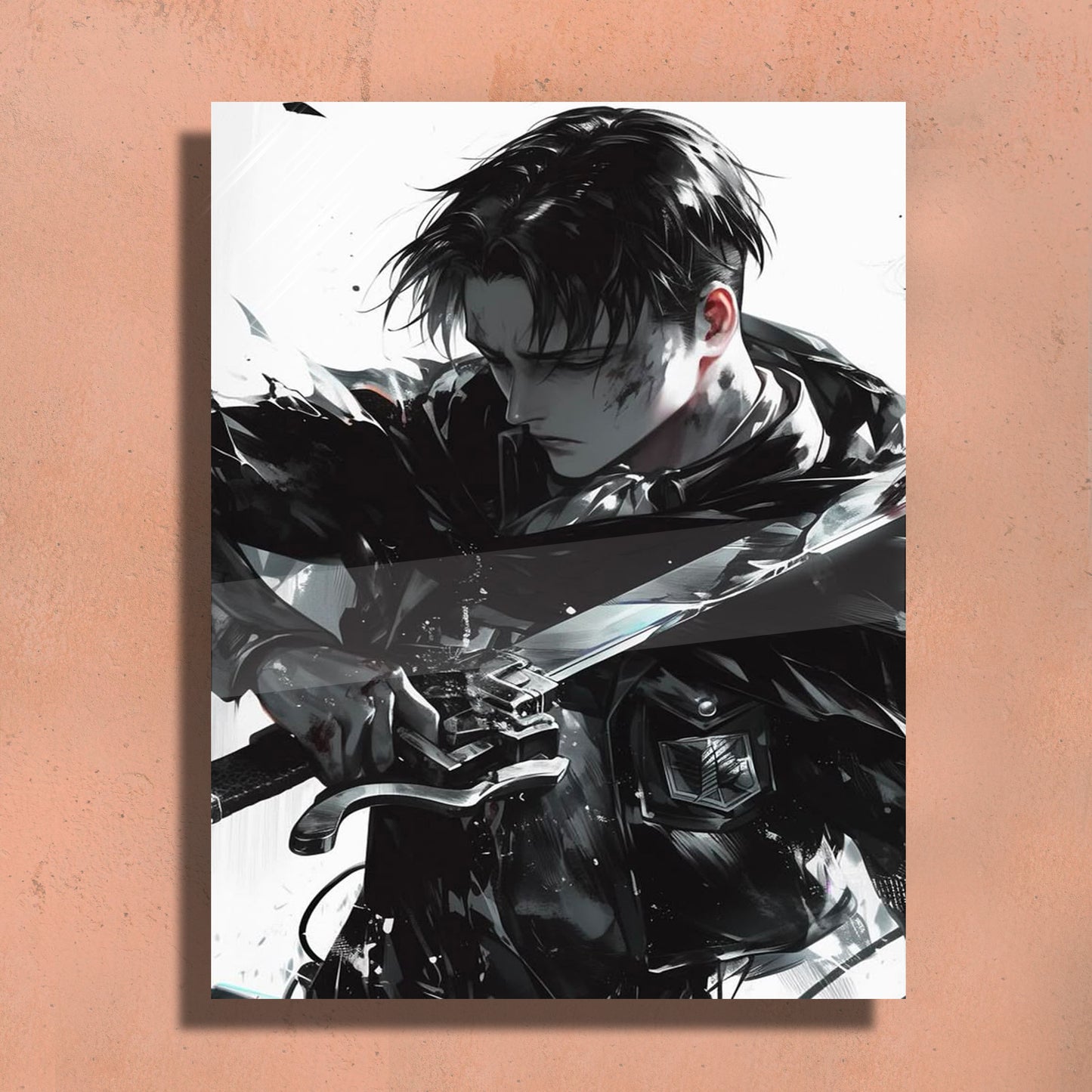 Levi Metal Fan Art Print ā Premium Wall Decor