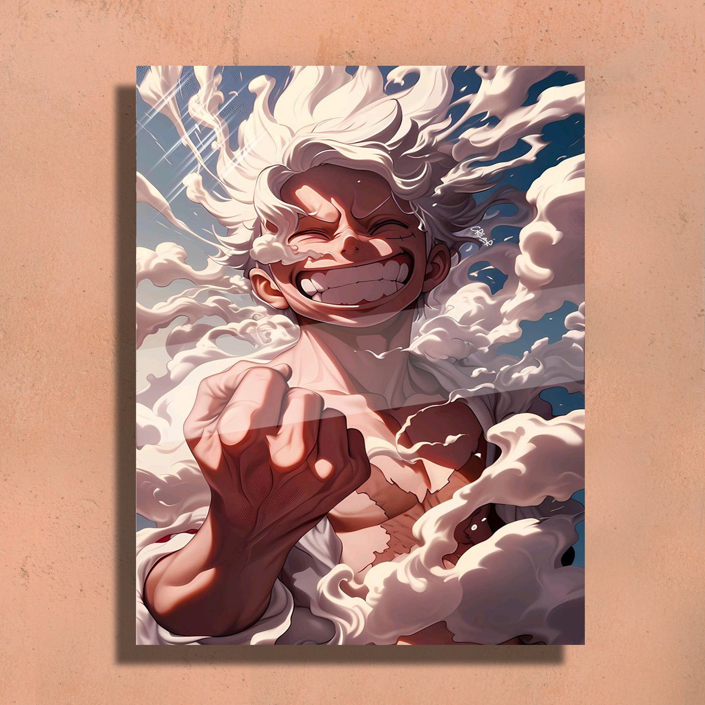 Luffy Metal Fan Art Print ā Premium Wall Decor