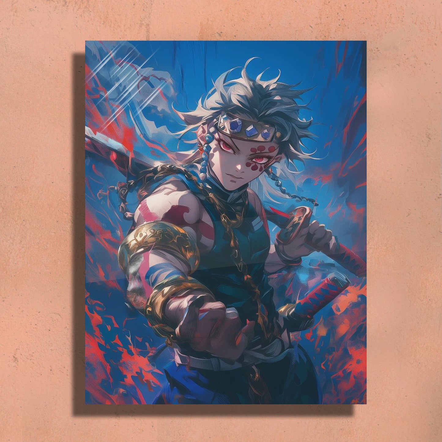 Tengen - Demon Slayer Metal Art Print β Premium Wall Decor