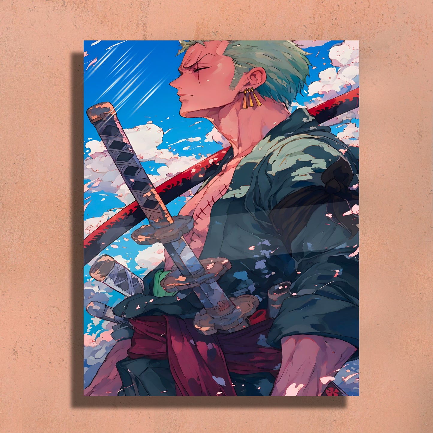 Roronoa Zoro Metal Art Print ā  Premium Wall Decor