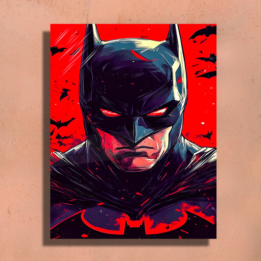 The Batman inspired art - Casino Royale inspired Metal Art Print – 12x18" Premium Wall Decor