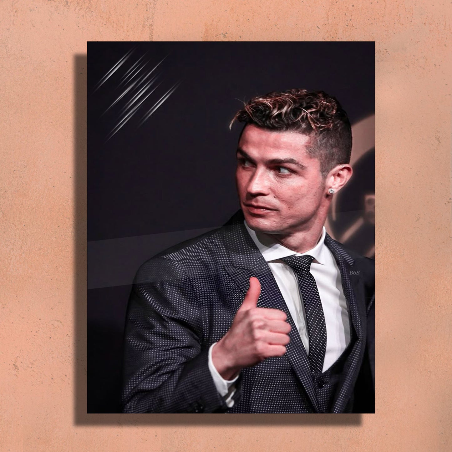 Cristiano Ronaldo Metal Art Print ā 12x18" Premium Wall Decor