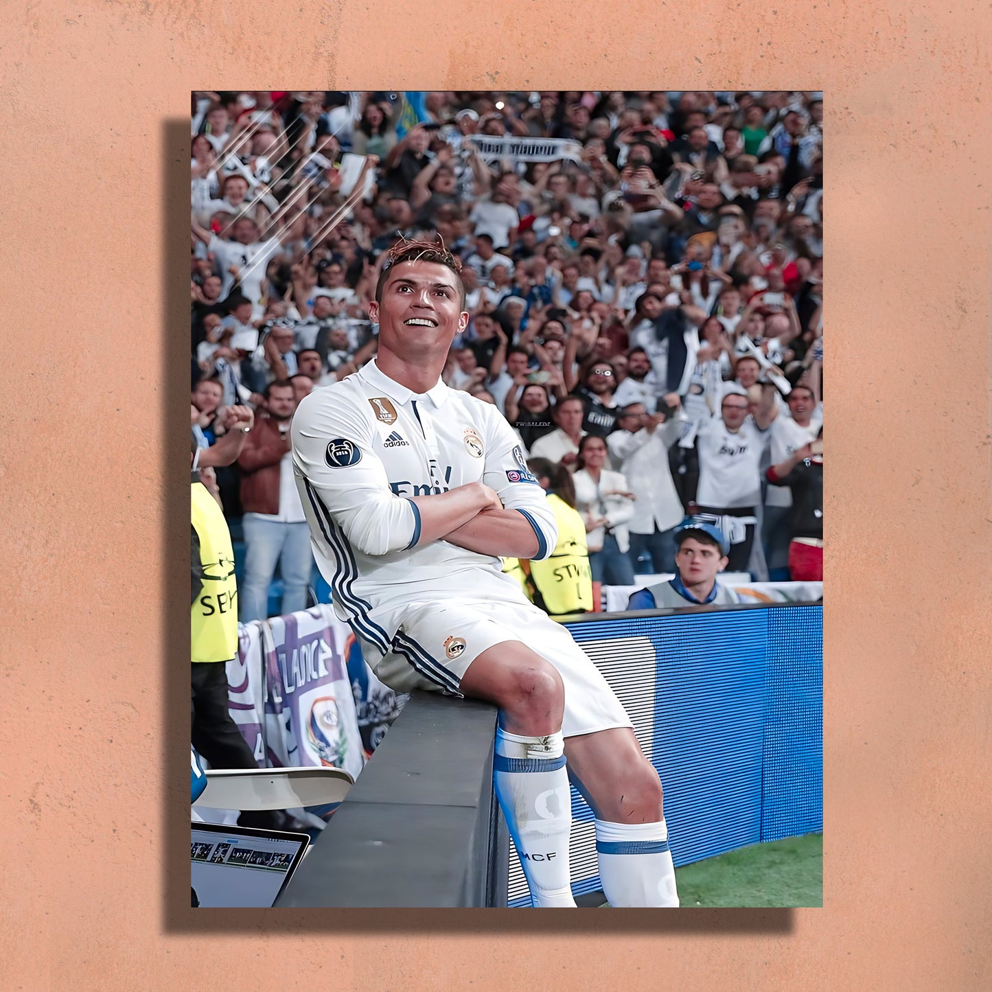 Cristiano Ronaldo Metal Art Print ā 12x18" Premium Wall Decor