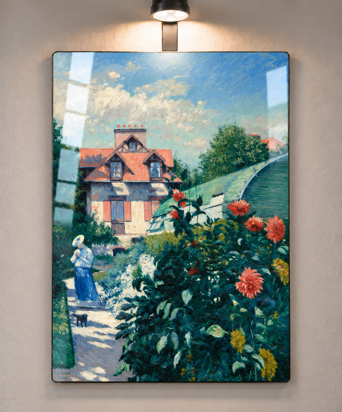 Dahlias, Garden at Petit Gennevilliers – Metal Wall Art