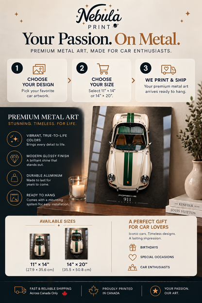 Classic Car Metal Wall Art
