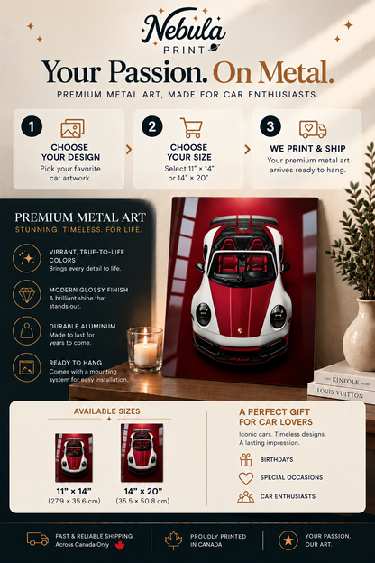 Classic Car Metal Wall Art - 2