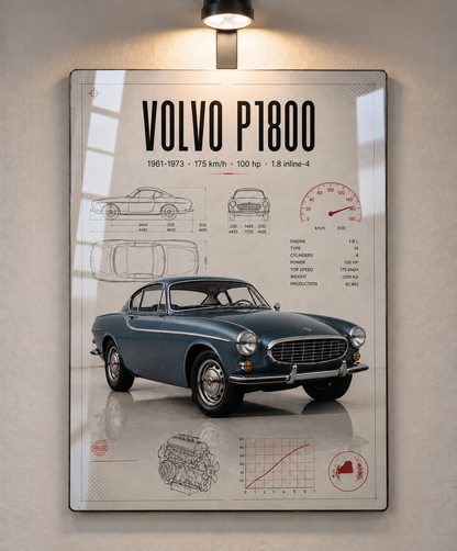 Classic Car Metal Wall Art - 3
