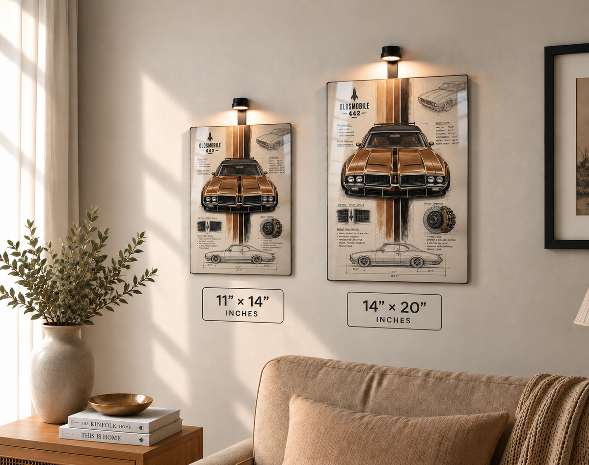 Classic Car Metal Wall Art - 4