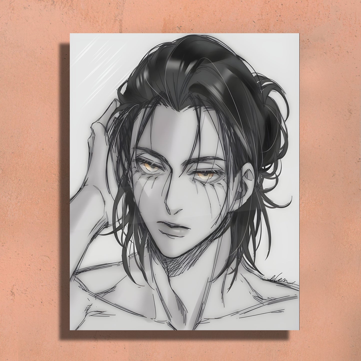 Eren Yeager - AOT inspired inspired Metal Art Print – Premium Wall Decor