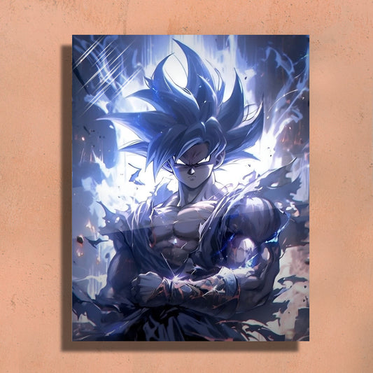 Goku Metal Art Print – Premium Wall Decor