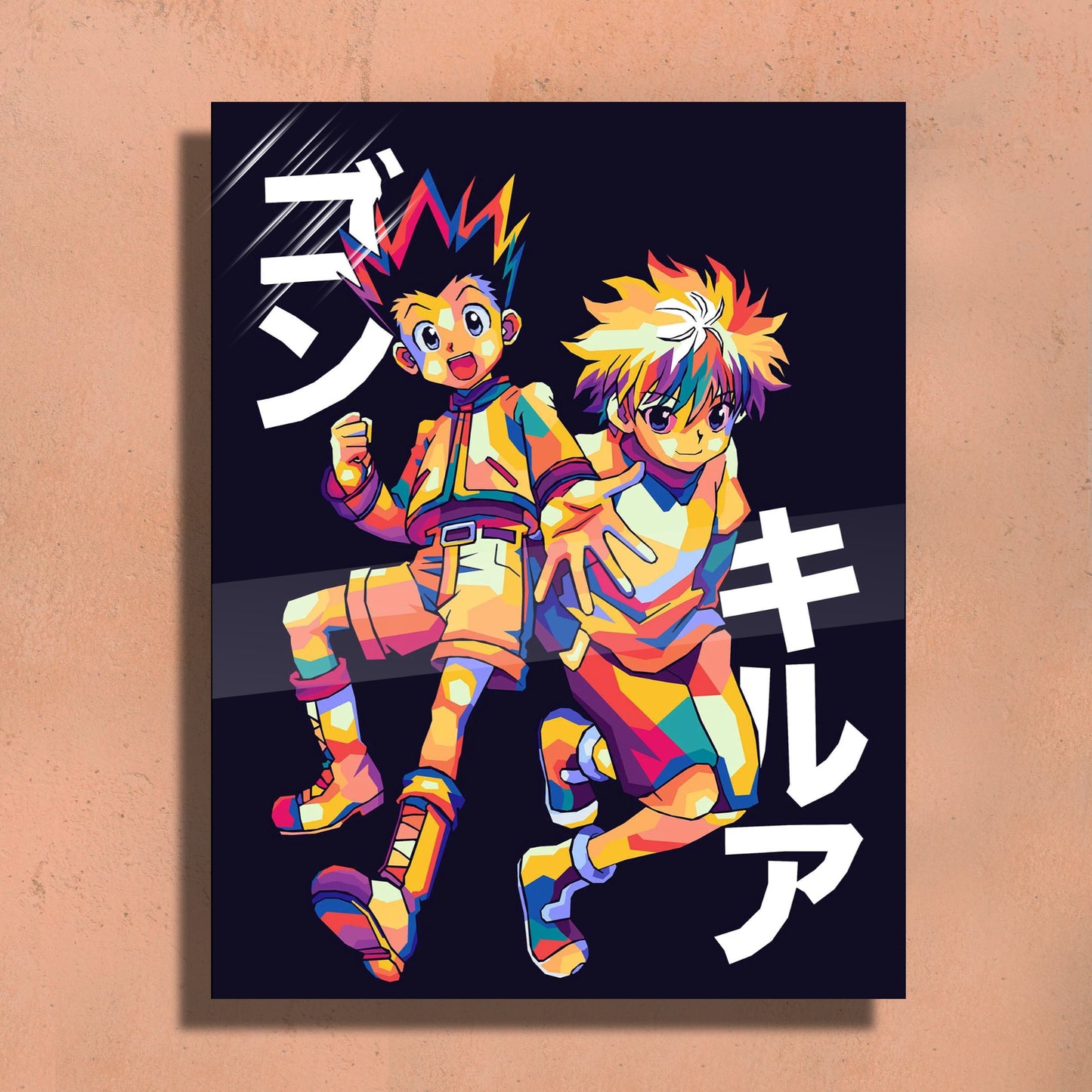 Gon and Kilua HxH Metal Art Print – Premium Wall Decor