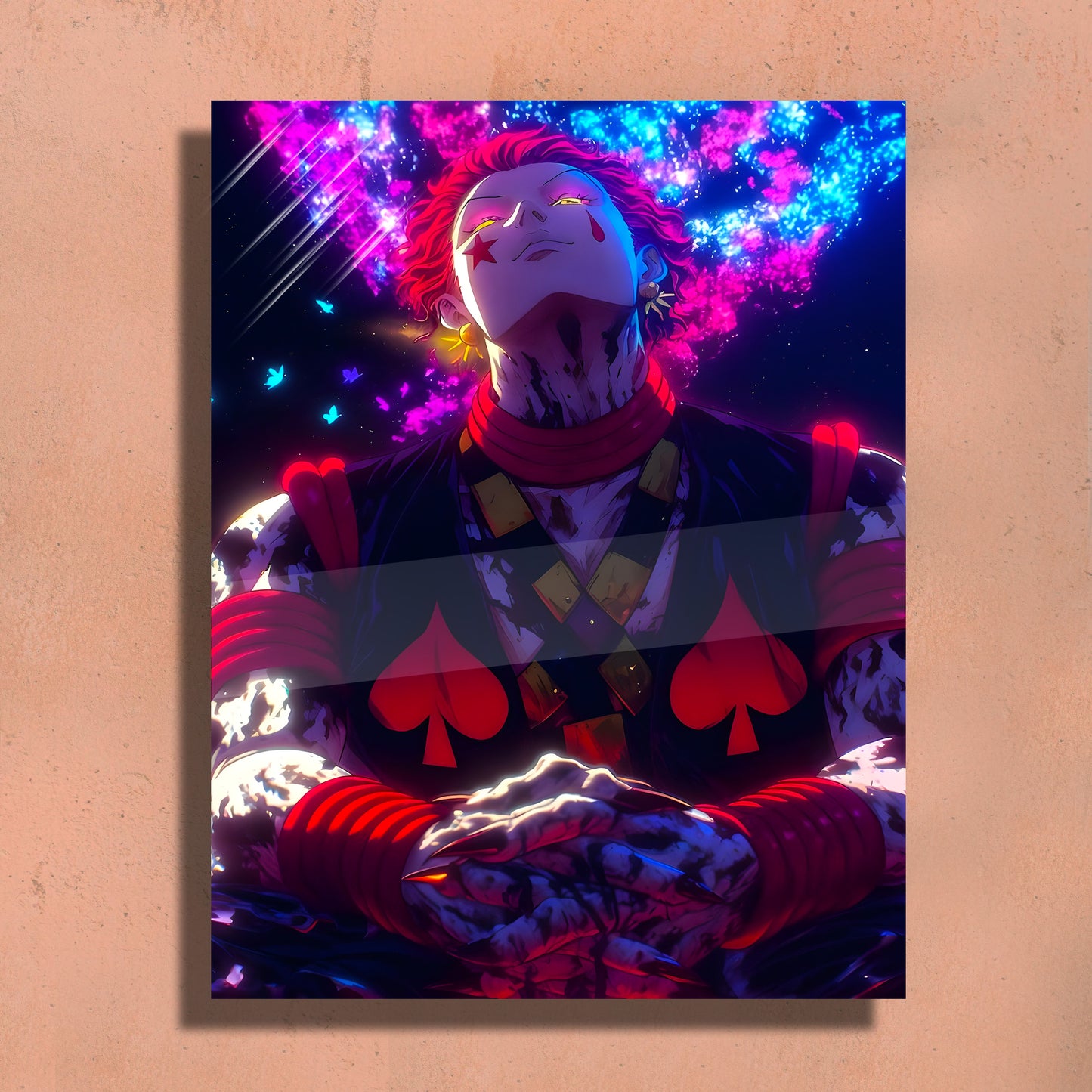 Hisokah HxH inspired Metal Art Print – Premium Wall Decor