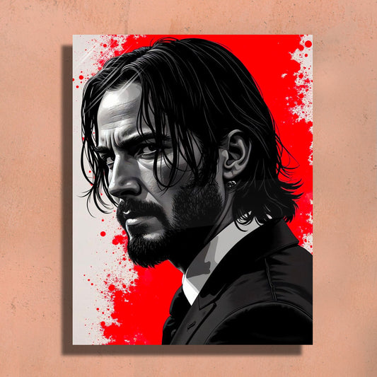 John Whick - Metal Art Print – 12x18" Premium Wall Decor