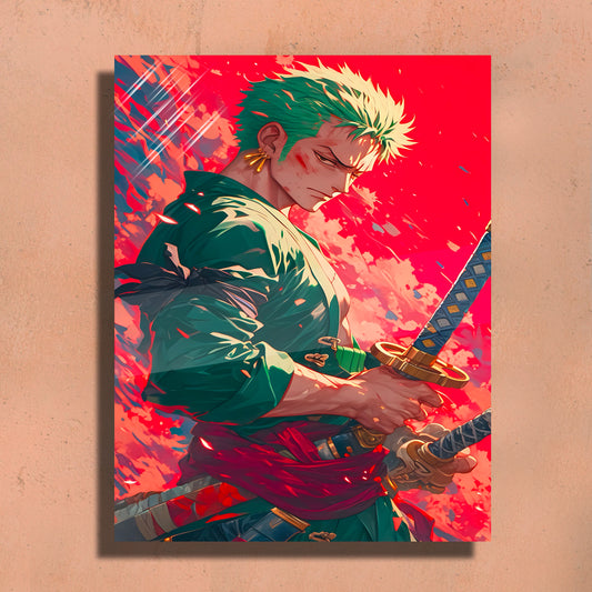 Roronoa Zoro Metal Art Print – Premium Wall Decor