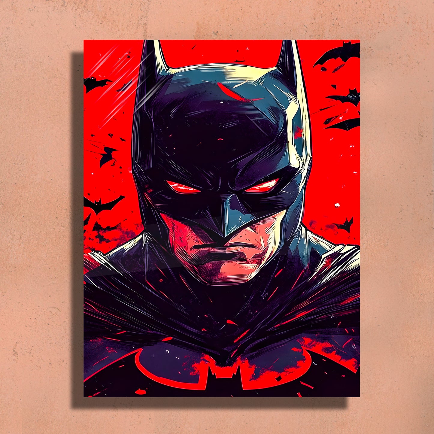 The Batman inspired art - Casino Royale inspired Metal Art Print – 12x18" Premium Wall Decor