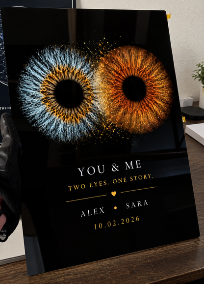 Personalized Iris Art Metal Print