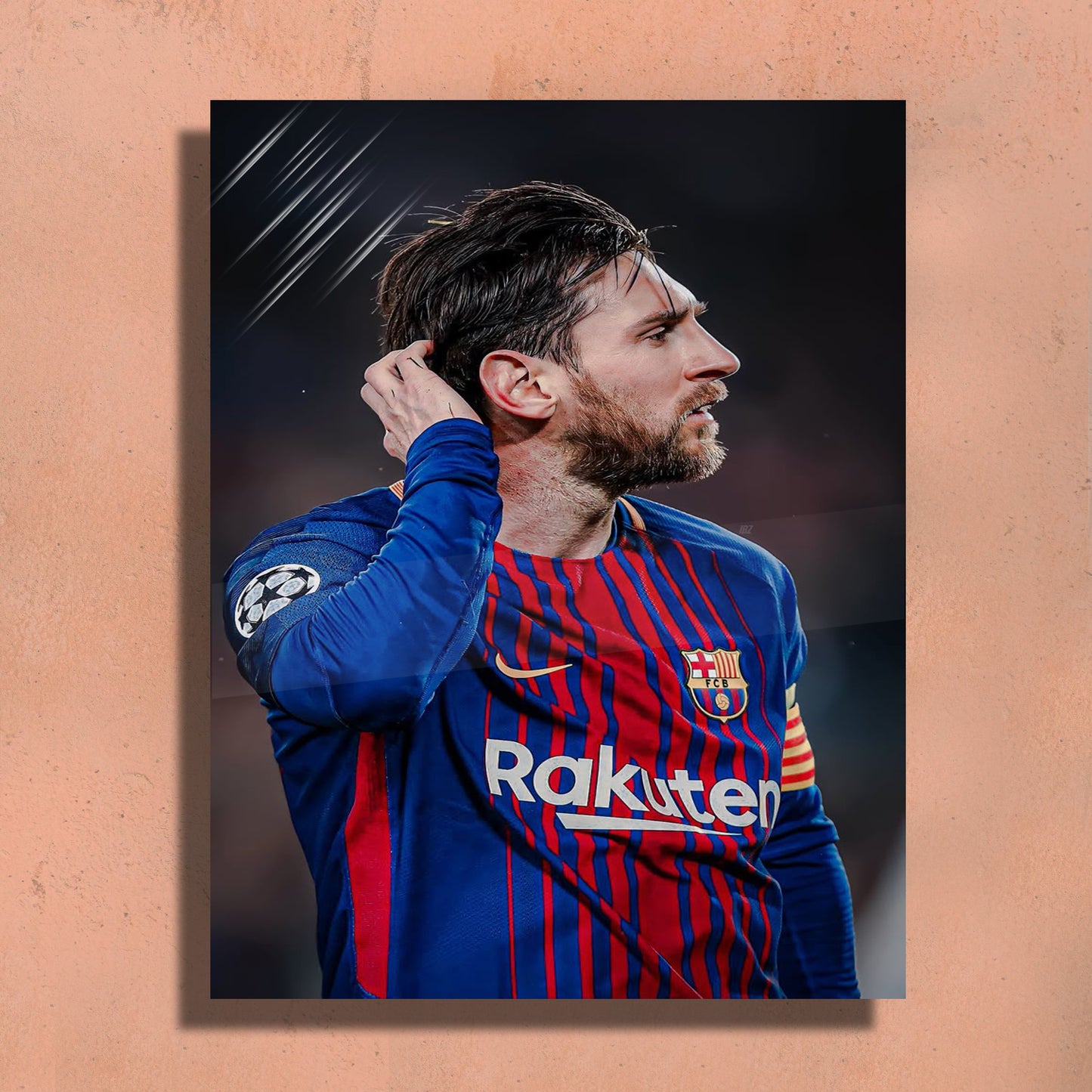 Lionel Messi Metal Art Print – 12x18" Premium Wall Decor