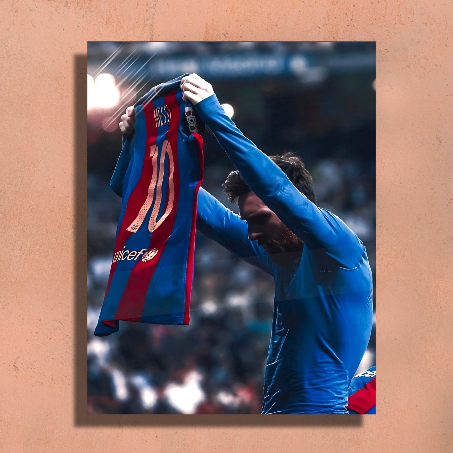Lionel Messi Metal Art Print – 12x18" Premium Wall Decor