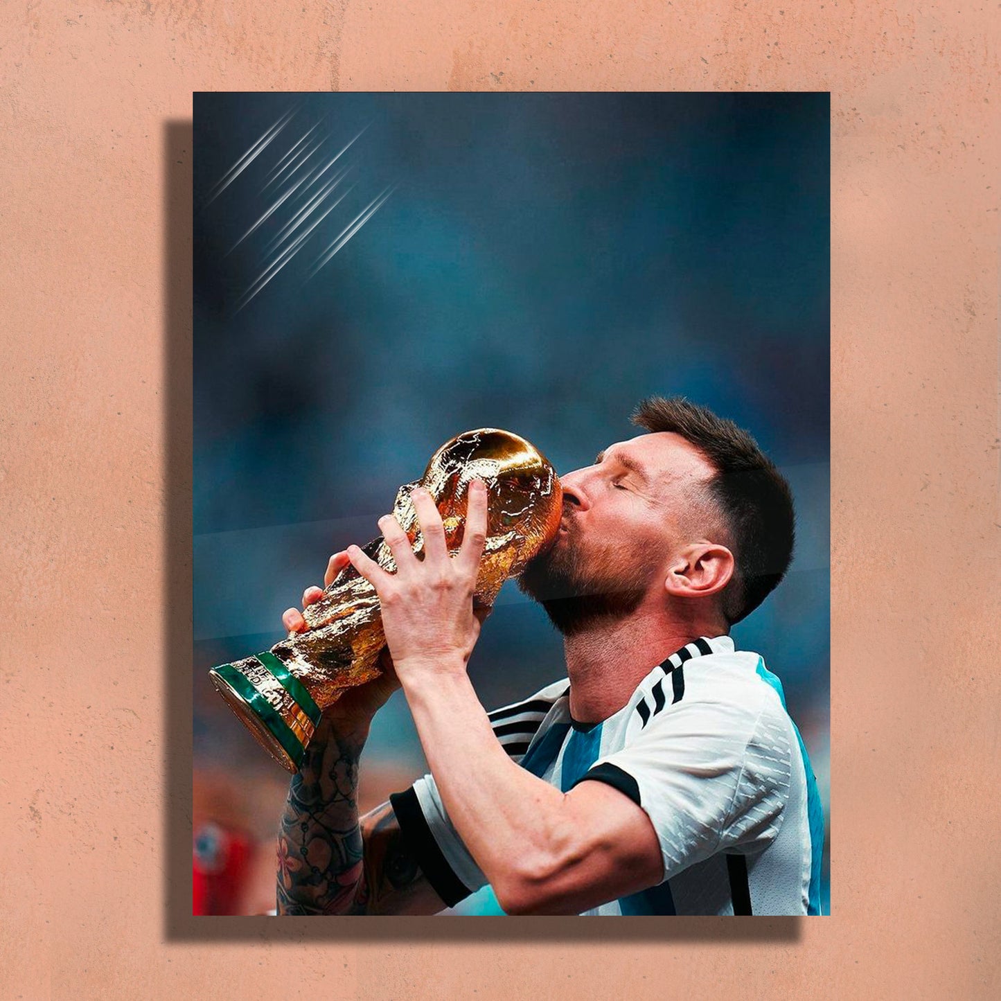 Lionel Messi Metal Art Print – 12x18" Premium Wall Decor