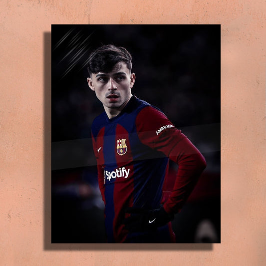 Pedri Metal Art Print – 12x18" Premium Wall Decor